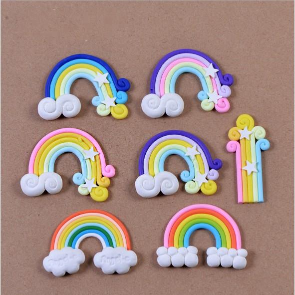 HN * Charm mô hình cầu vồng nhựa trang trí case điện thoại, tiểu cảnh, DIY