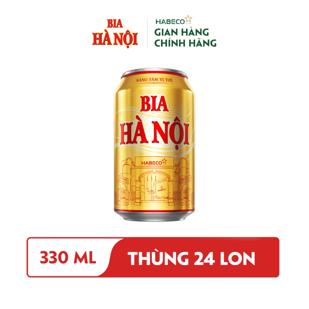 Bia Hà Nội - Thùng 24 Lon 330ML - Phiên bản Tết
