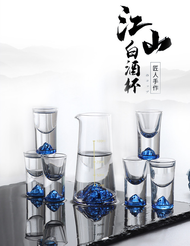 SET 6 LY UỐNG RƯỢU BLUE MARIS - Home and Garden