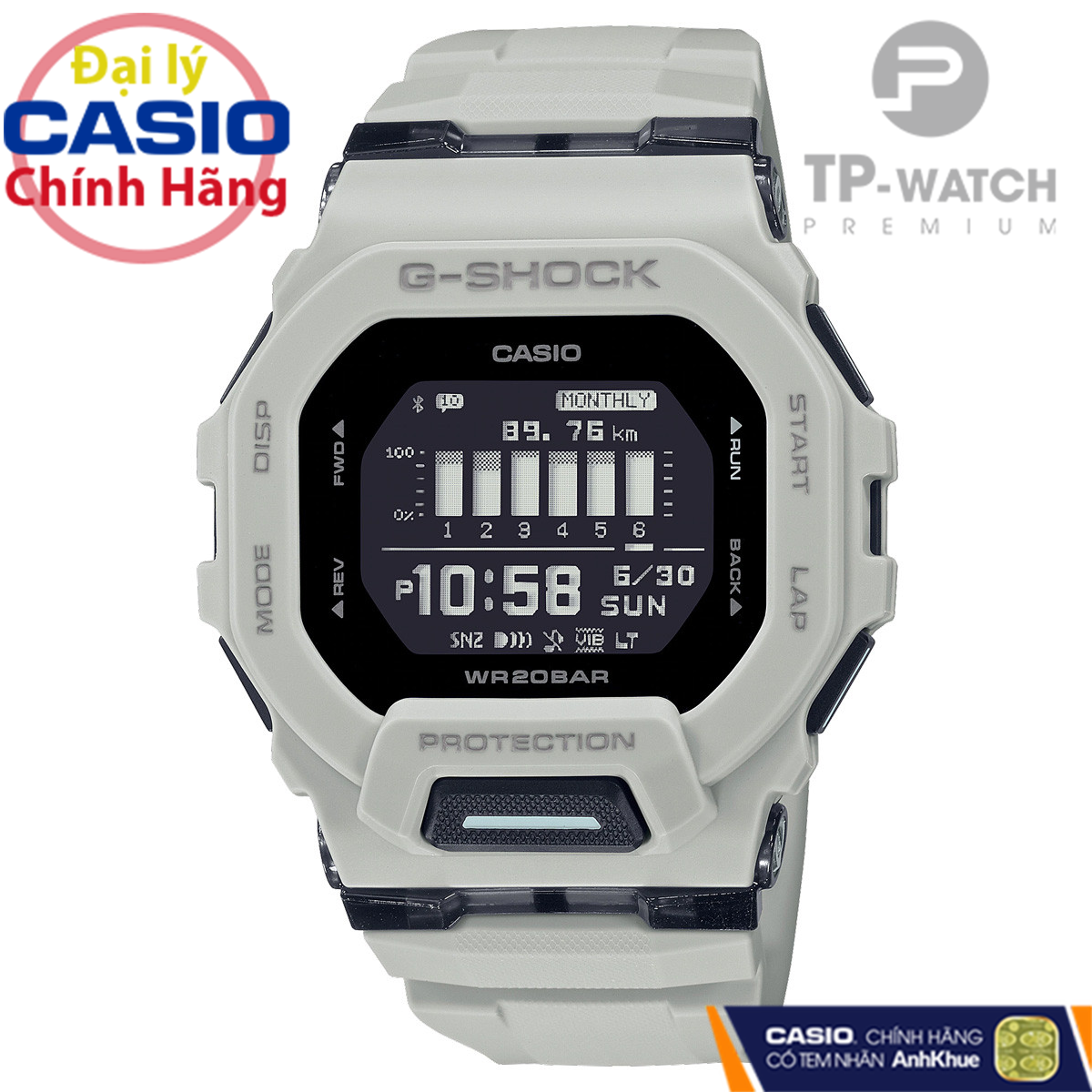 Đồng Hồ Nam Dây Nhựa Casio G-Shock GBD-200UU-9DR Chính Hãng - GBD-200UU-9 Bluetooth