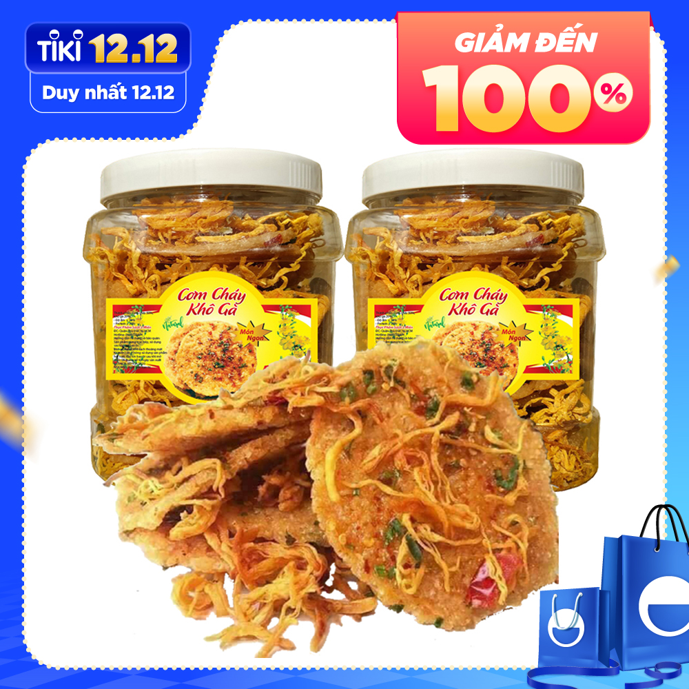 1Kg Cơm Cháy Lắc Khô Gà Giòn Ngon Chất Lượng