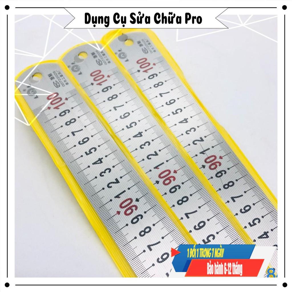 Thước Lá Inox 100% Bàn Dầy 1mm Ngang 3.8mm - Không gỉ - Không Oxi Hóa - Ăn Mòn