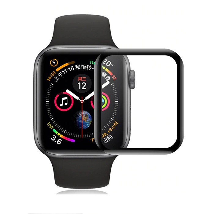 Kính cường lực cao cấp cho Apple Watch COTEetCI - Size 38mm, 40mm, 42mm, 44mm - Dán Full màn 4D - Hàng Chính Hãng