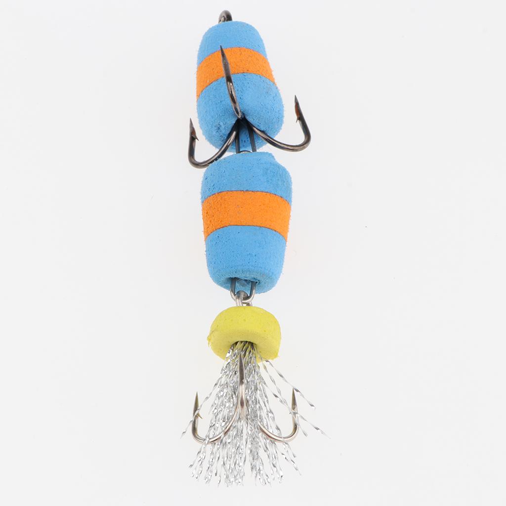 4Pcs 3 inch Fishing Baits Crankbaits Topwater Floating Lures with Hooks