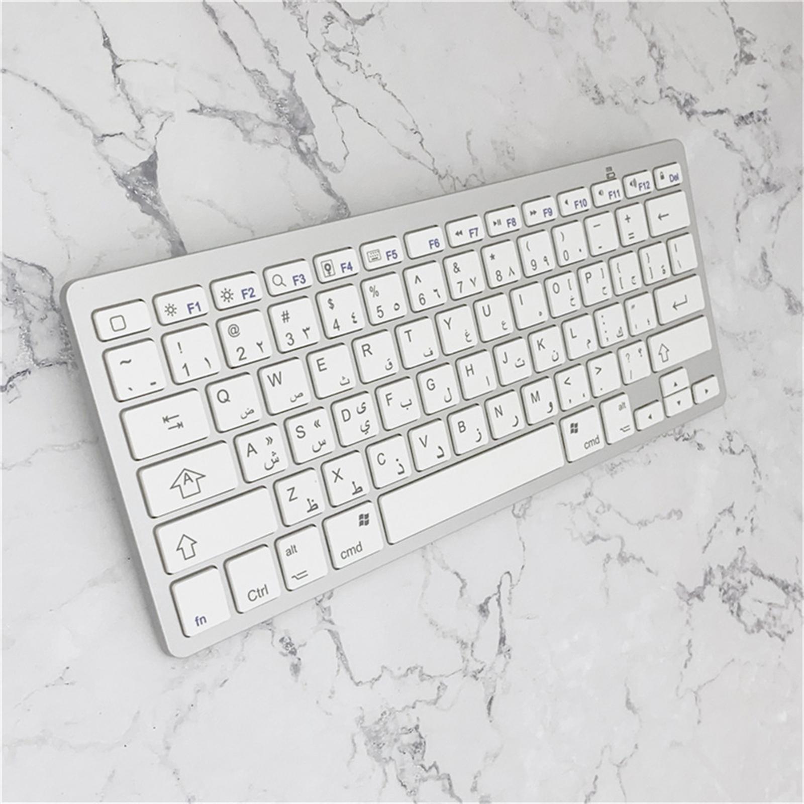 78-Key Arabic Wireless Bluetooth Keyboard Keypad for IOS/Android/Windows