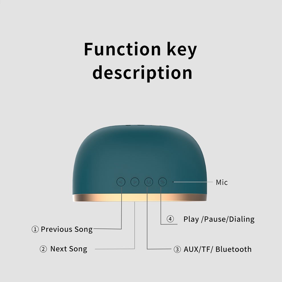 Loa Bluetooth 5.0 Thiết Kế Retro - Âm Thanh HiFi Sống Động - Hỗ Trợ Kết Nối AUX, USB, Bluetooth, TF Card