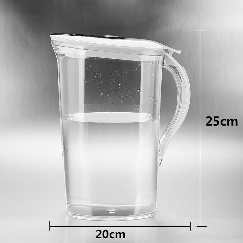 Plastic Jug Pitcher with Lid Water Jug for Cold Water Beverage Juice 2.1L