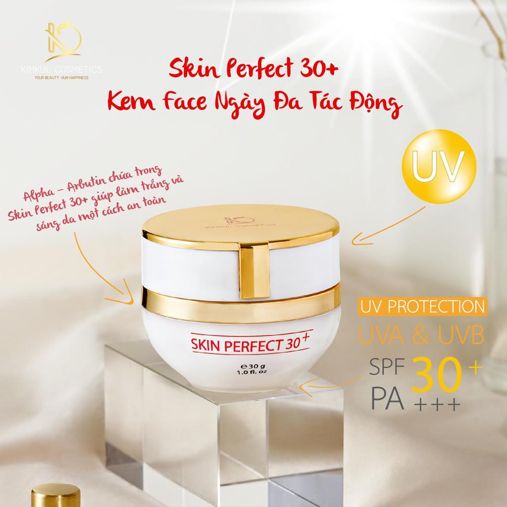 Kem dưỡng trắng da mặt ngừa mụn KimKul Skin Perfect 30+ 30G