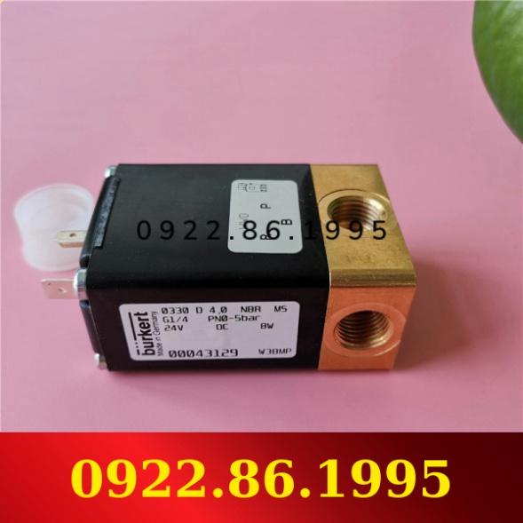 Van Thường Mở Burkert0330 D 4.0 NBR MS G1/4 0-5bar 24VDC 00043129