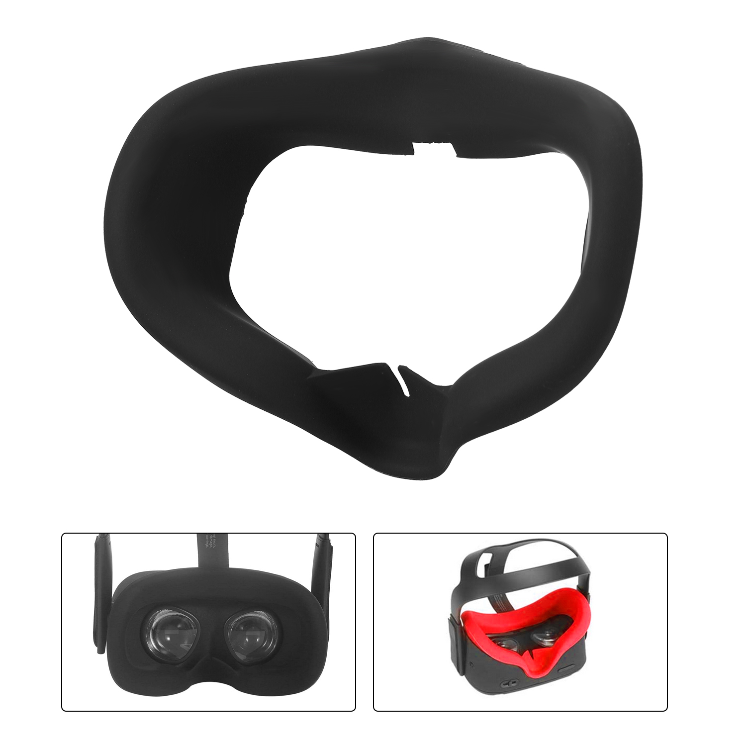 Mặt Nạ Miếng Silicon Cho Oculus Quest VR Chống Thấm Mồ Hôi Chặn Ánh Sáng VR Có Thể Rửa Được