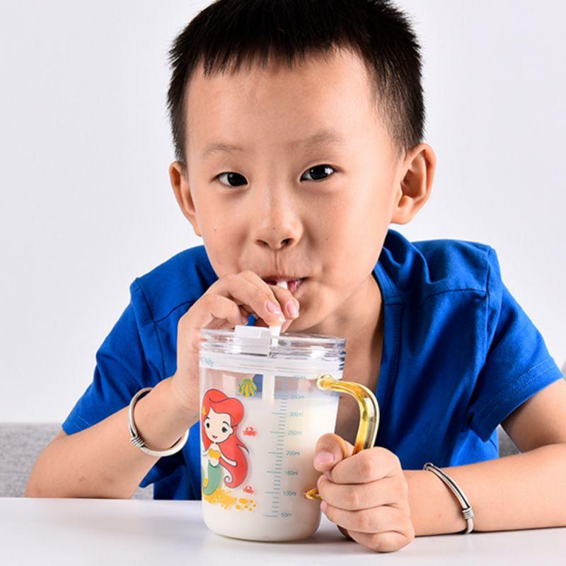 Quy Mô Cốc Uống Sữa Trẻ Em Bình Bú Có Ống Hút Rò Rỉ Chống Bền Cốc Hoạt Hình Cốc Nước Bình Với tay Cầm