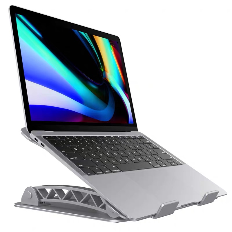 Giá đỡ để laptop nhôm nguyên khối có thể chính độ cao, góc nghiêng cho máy tính xách tay iPad Surface Macbook