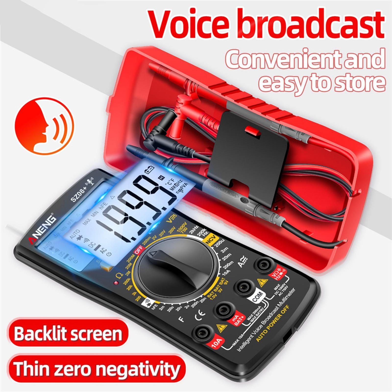Digital Multimeter Meter Test Handheld Digital Meter Back Light for DC Current Test