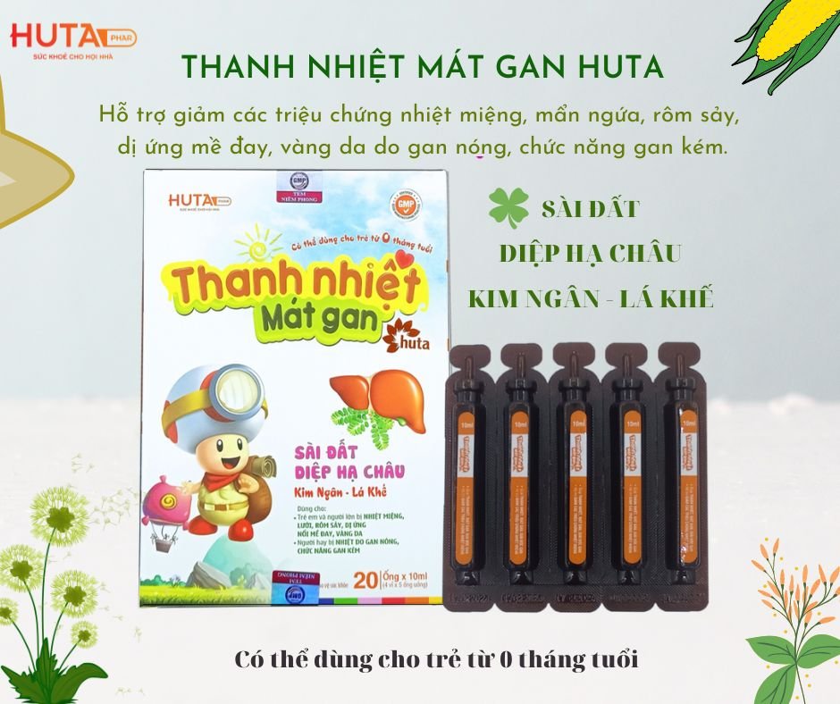 THANH NHIỆT MÁT GAN - GIẢM NHIỆT MIỆNG, RÔM SẢY