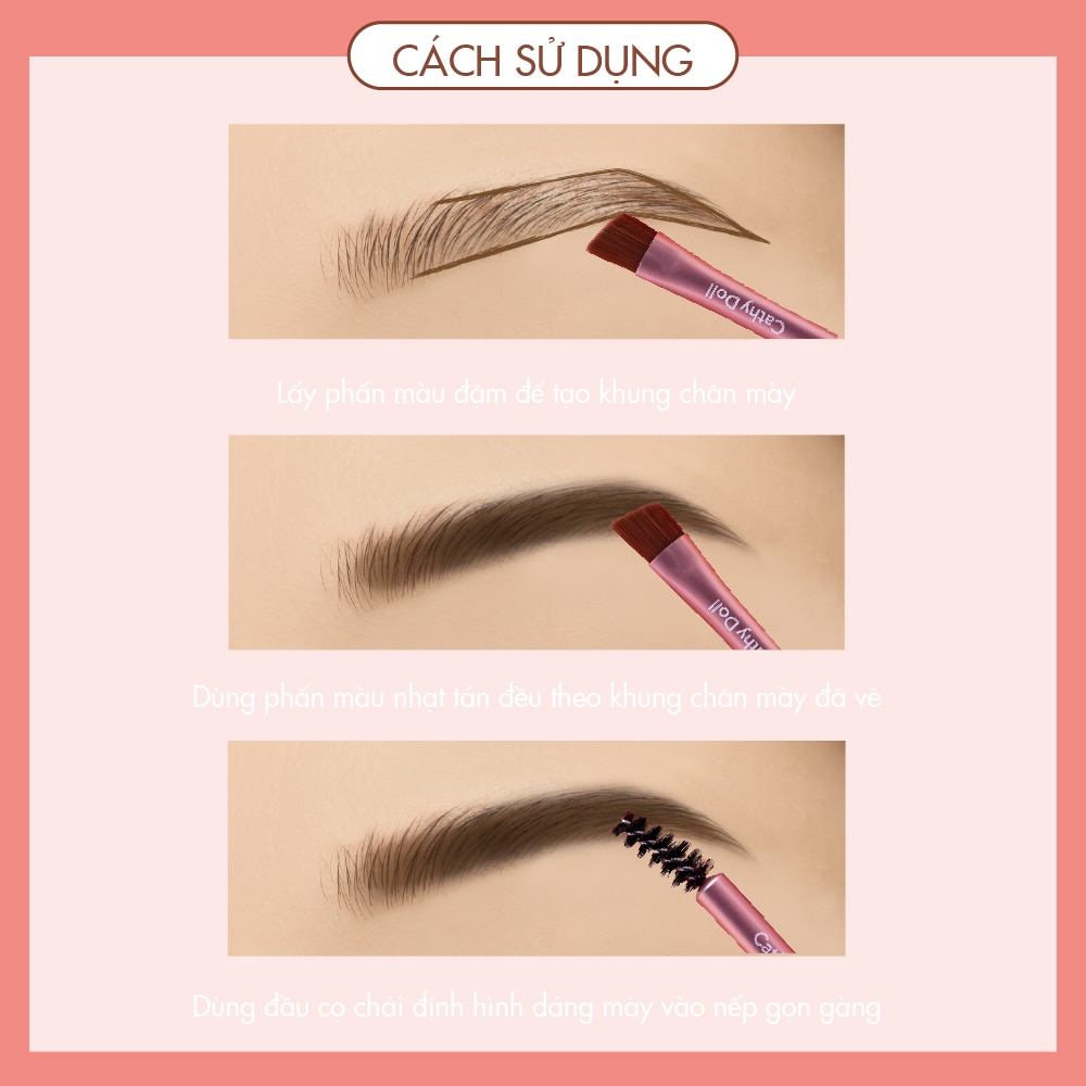 Bột Vẽ Chân Mày Cathy Doll Brow Duo Pact 2.5g + 2.5g