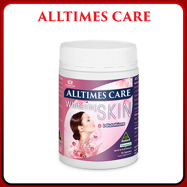 Thực phẩm bảo vệ sức khỏe hỗ trợ sáng da ALLTIMES CARE WHITENING SKIN - Hộp 60 viên