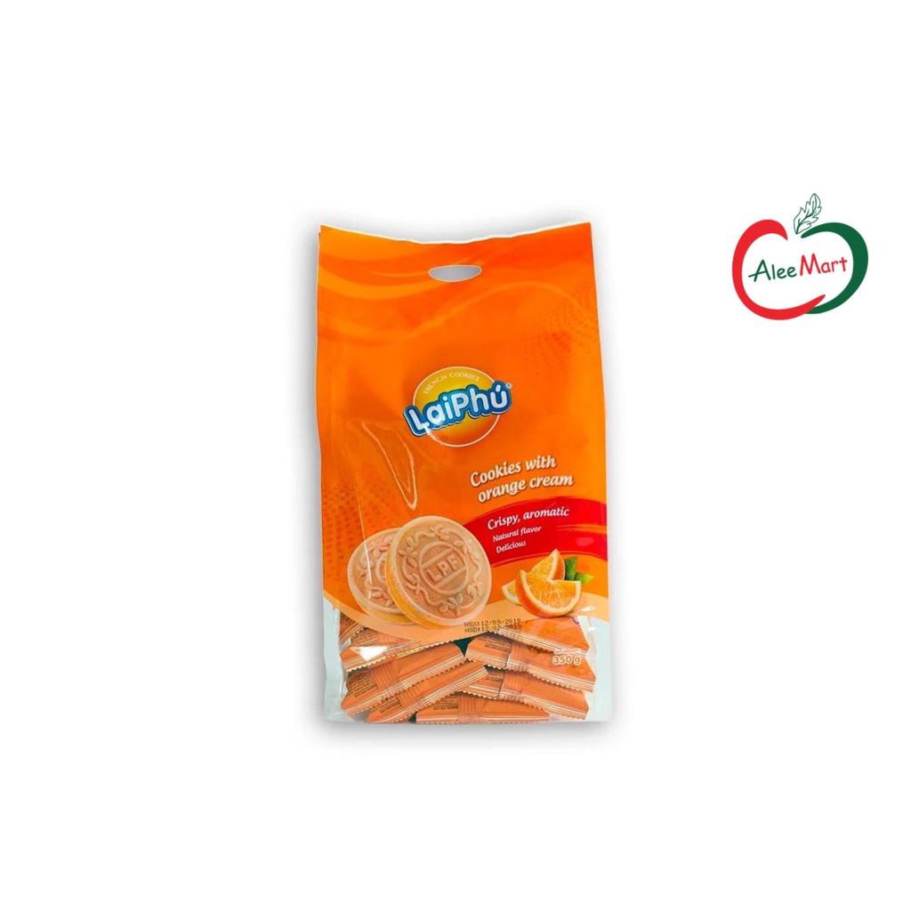 Bánh cookies Lai Phú kem cam 350g