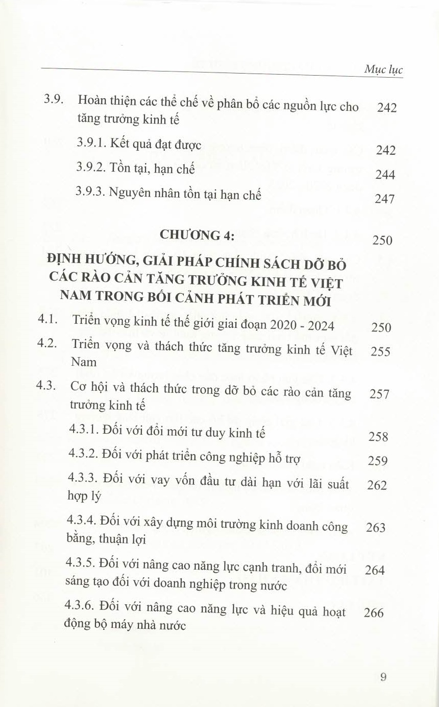 Các Rào Cản Tăng Trưởng Kinh Tế Việt Nam - Nhận Dạng Và Giải Pháp Dỡ Bỏ Trong Bối Cảnh Mới (Sách chuyên khảo)