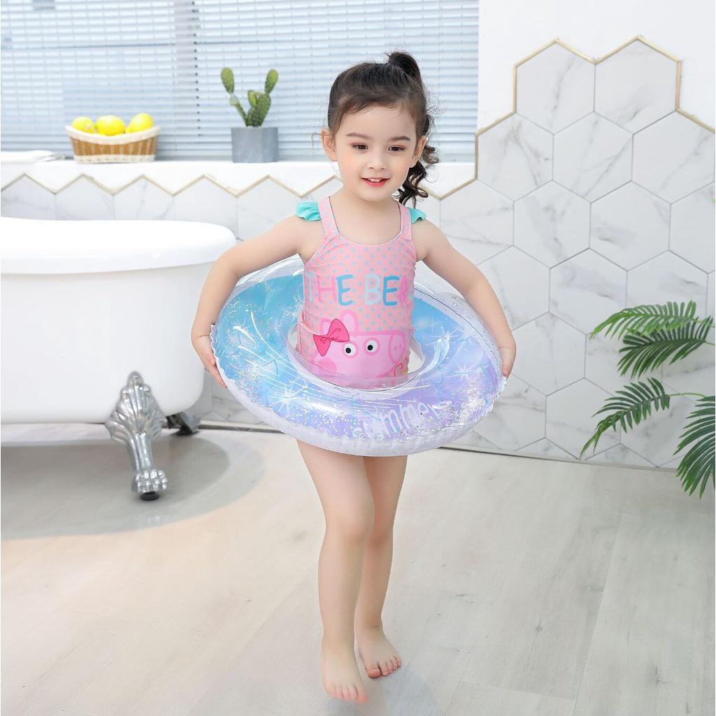New Sequins Star Vòng bơi bơm hơi Vòng cao su PVC Vòng bơi dành cho người lớn Hồ bơi nổi Đồ chơi bên bãi biển mùa hè