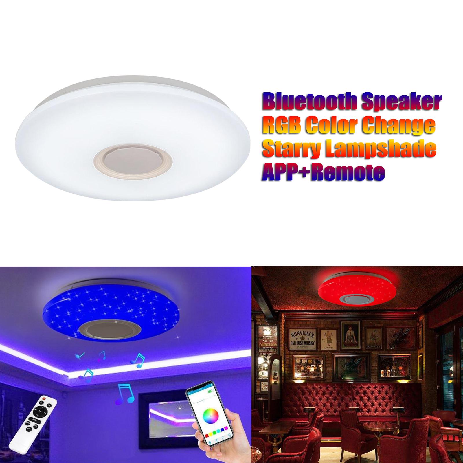 RGB LED Music Ceiling Light APP with Bluetooth Speaker Bedroom Lamps Smart Ceiling Lamp with Remote Control