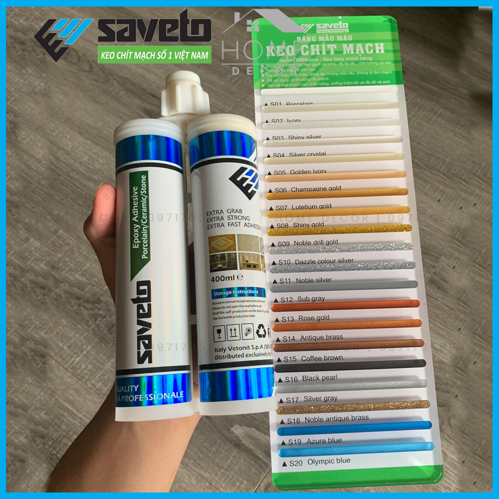 Bộ Dụng Cụ Chà Ron Gạch Saveto - Dùng Để Thi Công Keo Chà Ron Gạch Saveto