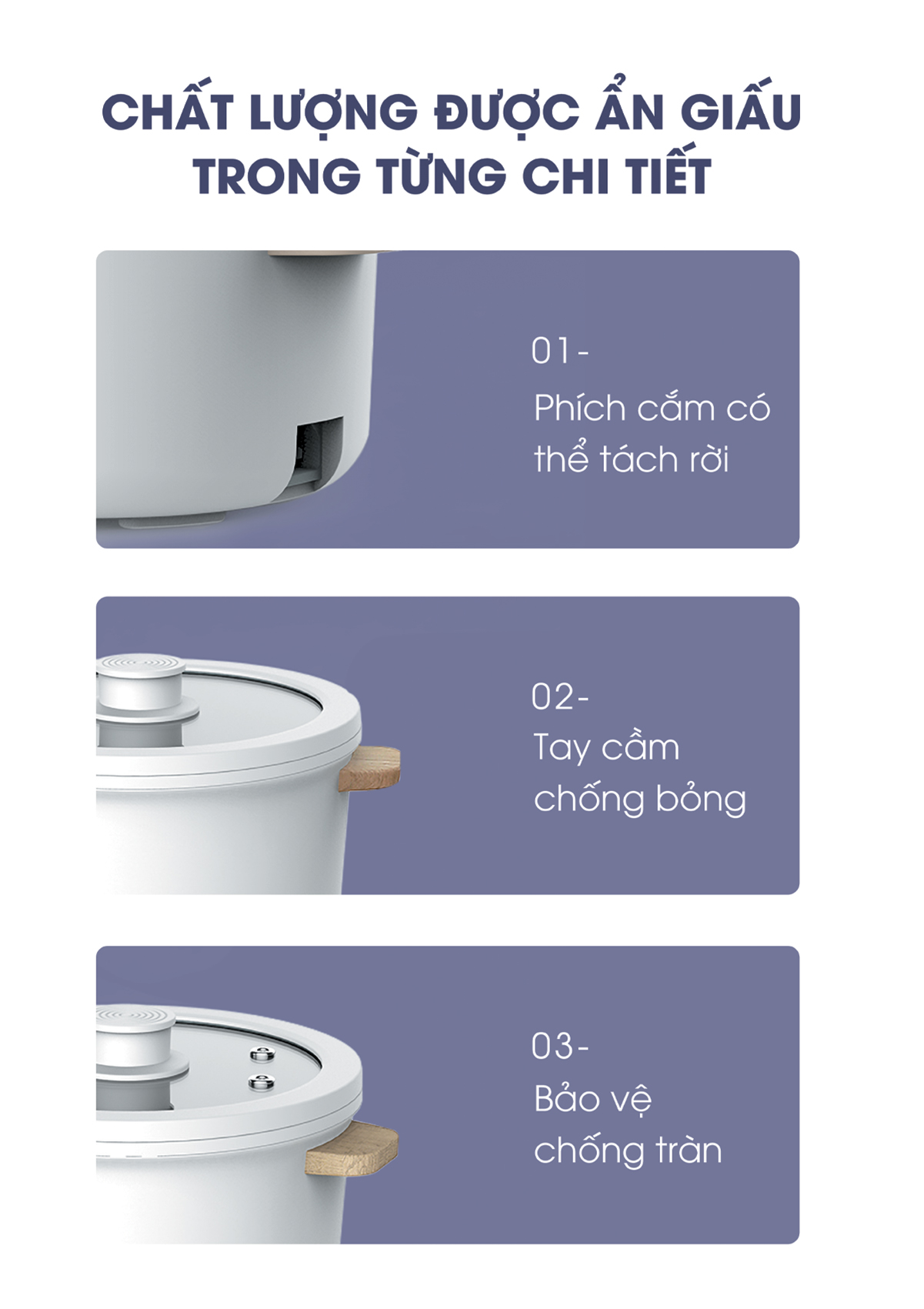 Nồi Lẩu Điện Đa Năng BUMAS K02 - Dung Tích 2.5L, Chống Dính, Nấu Lẩu, Nấu Ăn Đa Năng Cho Gia Đình Hàng chính hãng BUMAS