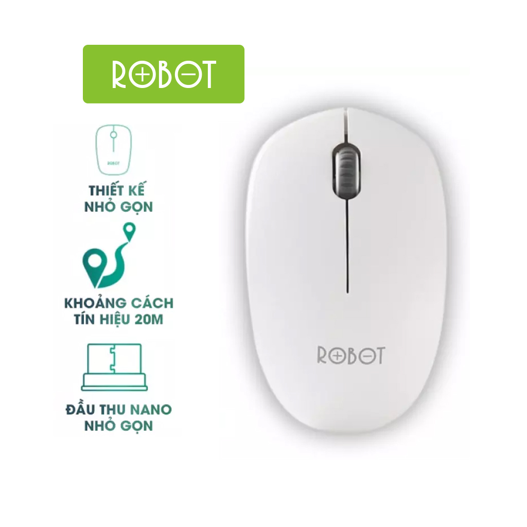 [[ Chuột Bluetooth Phạm Vi 20m - KÈM VIDEO ]] - Chuột Không Dây Đèn Quang Máy Tính Chơi Game Robot | 2.4GHz 1600DPI | Cho Laptop/Máy Tính - M210 - Hàng Chính Hãng