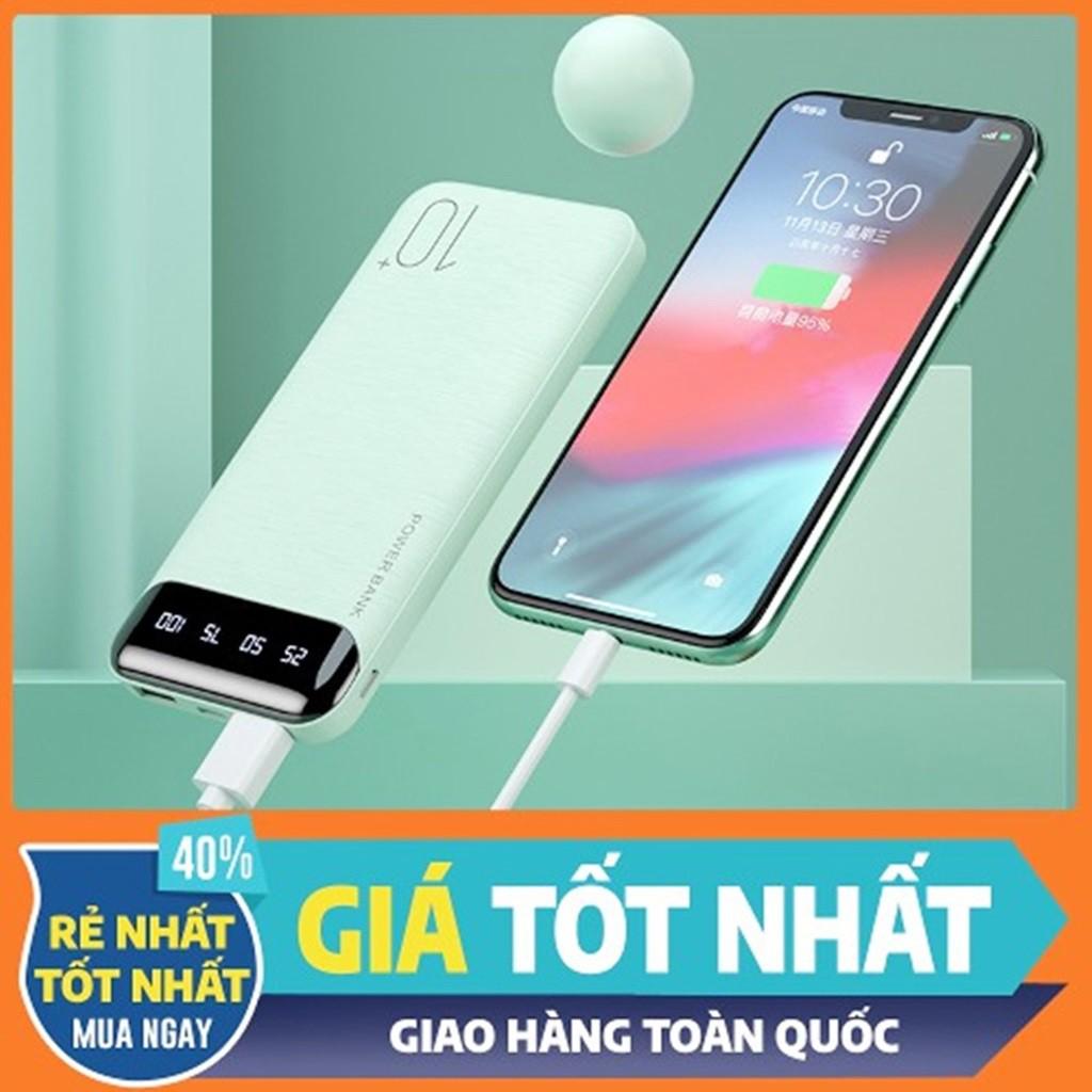 Pin Sạc Dự Phòng REMAX 10000mAh Đèn Led Hiển thị Pin, 2 Cổng Sạc USB Hàng Chính Hãng