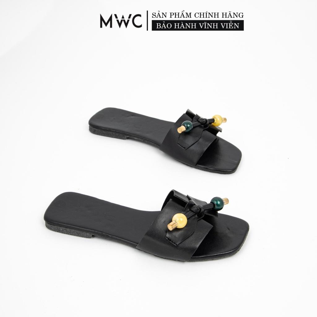 DÉP NỮ THỜI TRANG MWC - DÉP NỮ CHỮ H ĐẾ BỆT - DÉP LÊ NỮ PHỐI PHỤ KIỆN- DÉP NỮ QUAI NGANG SIÊU XINH SIÊU HOT NUDE - 3358