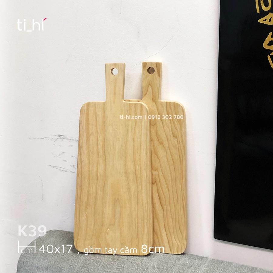 Thớt gỗ có tay cầm 40x17cm