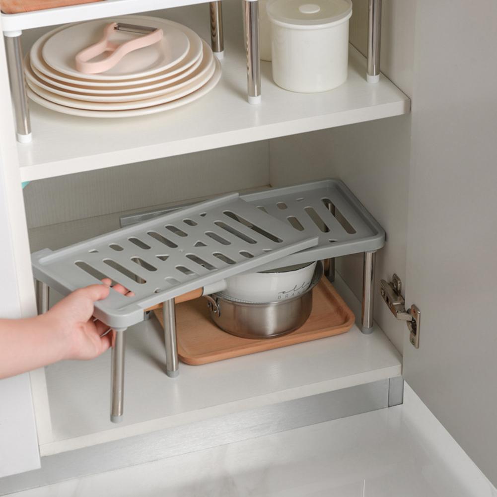 Lưu Trữ Đồ Kệ Cho Nhà Bếp Phòng Tắm Tủ Giày Giữ Tiết Kiệm Không Gian Có Thể Thu Vào Giá Đỡ Phụ Kiện Nhà