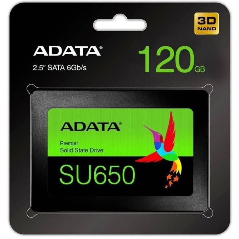 Ổ cứng SSD ADATA Ultimate SU650 Sata III 3D-NAND 2.5 inch 120GB - Hàng Chính Hãng