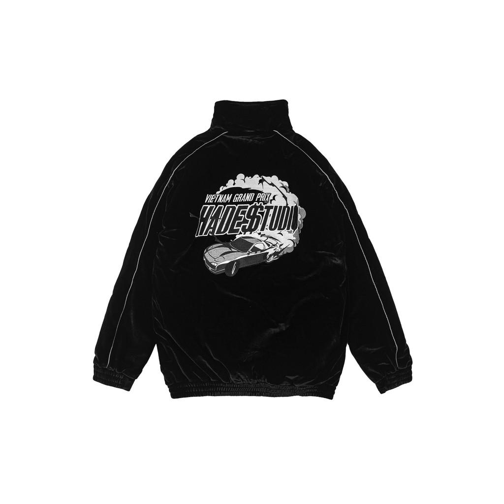 Áo khoác dù nam mẫu Hades đen unisex form rộng - SHOP MAYLAN