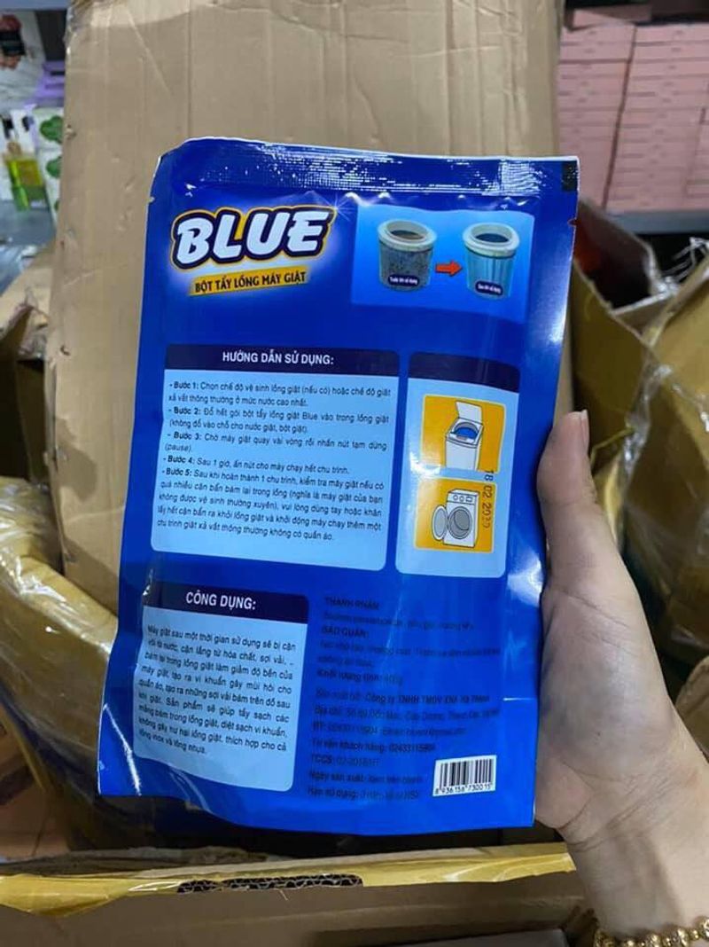 Combo 2 bịch Tẩy lồng máy giặt Blue (400G)