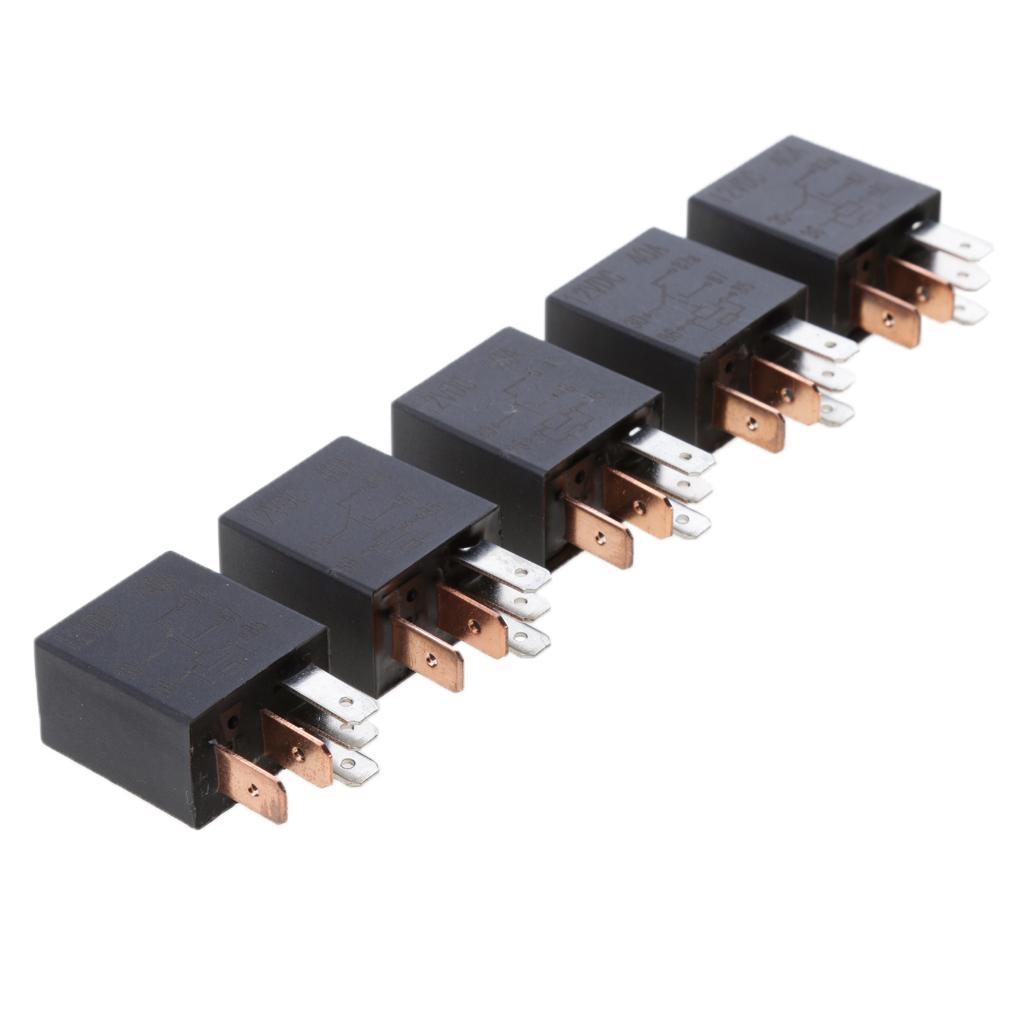 10 Pieces 12V Micro 30A 5-Pin Automotive Changeover Relay Car Bike Boat