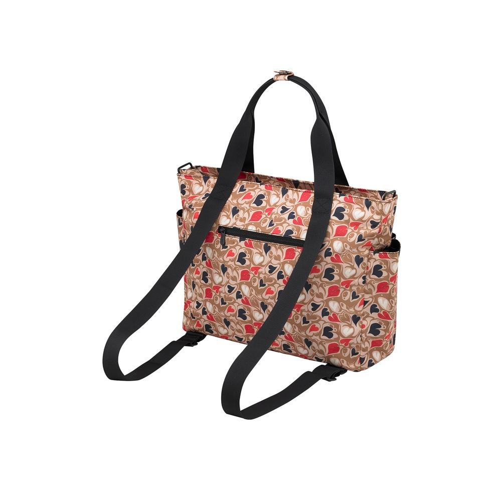 Cath Kidston - Túi đeo vai/Recycled Rose Tote Nappy Changing Bag - Marble Hearts Ditsy - Brown -1042955