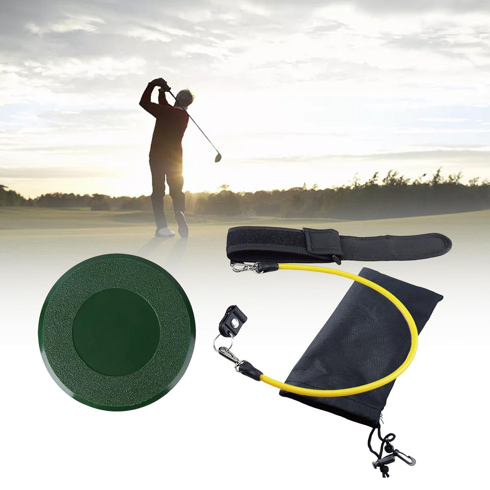 Golf Swing Trainer Training Aid Posture Elastic Resistance Rope with Golf Cover for Indoor Outdoor