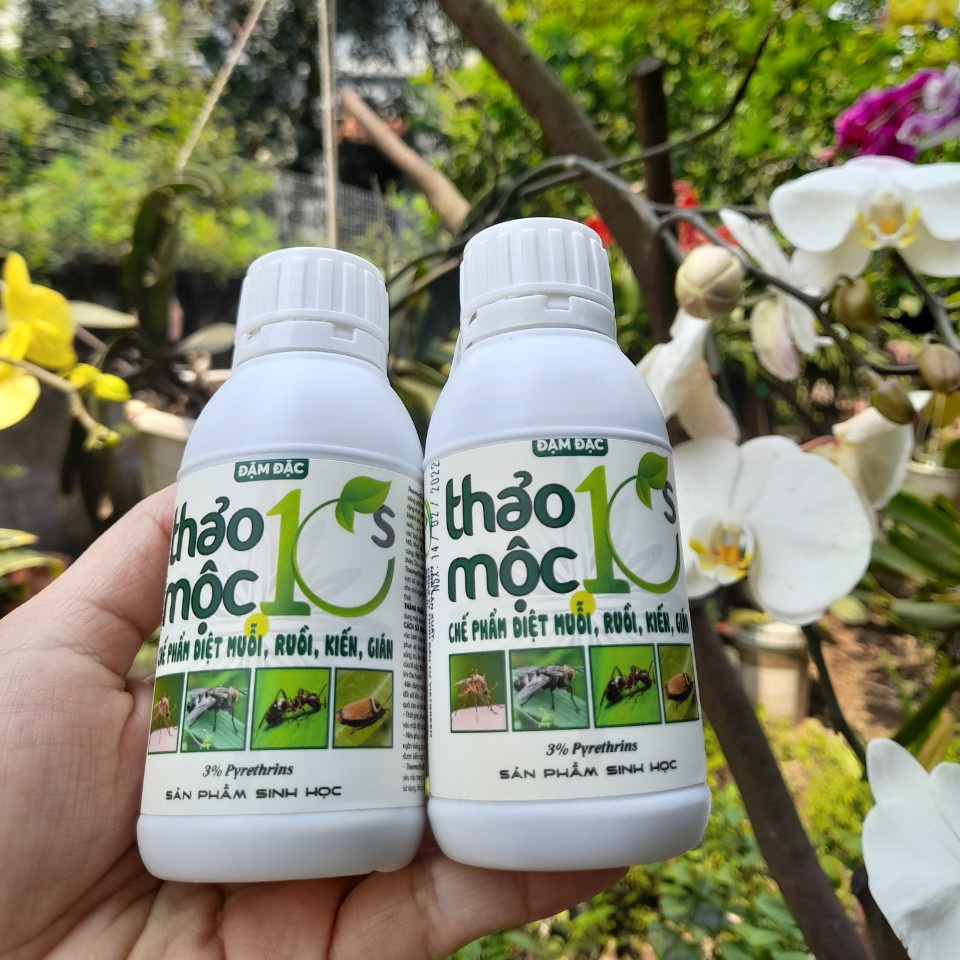 Chế phẩm diệt muỗi gián kiến ruồi Thảo mộc 10s đậm đặc chai 100ml