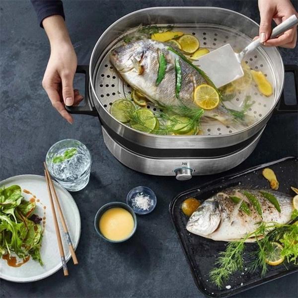 Nồi lẩu hấp WMF Lono Hot Pot&Steam - Nhập Đức tiện lợi cho gia đình