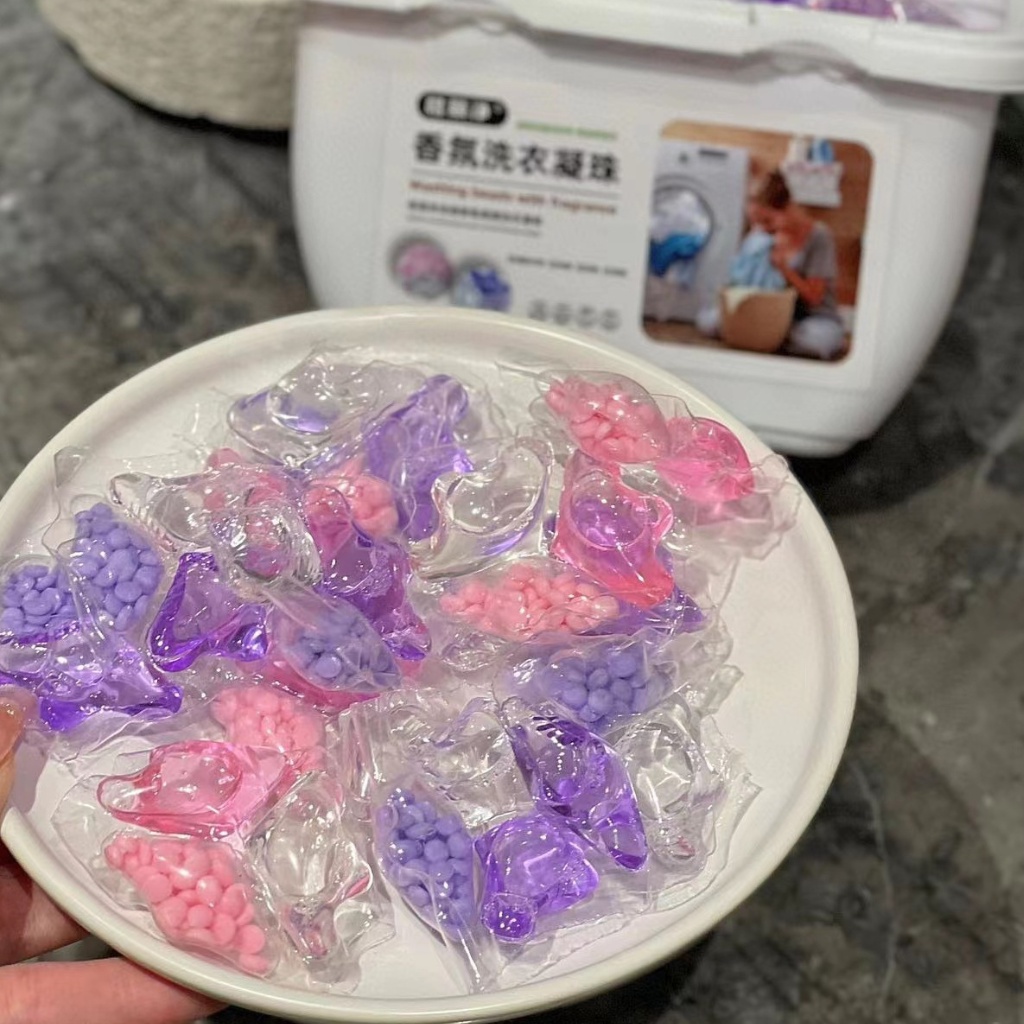Viên Giặt Quần Áo 3 In 1 Ba Ngăn Hương Thơm Lâu Hộp 40 Viên Kèm Viên Xả Và Tẩy Nhẹ Giúp Làm Sạch Quần Áo Lưu Hương