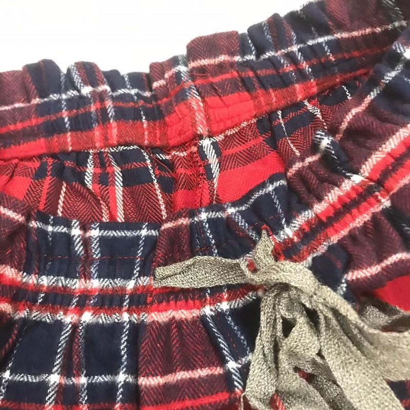 Quần nữ mặc nhà vải cotton kẻ sọc ngang phong cách
