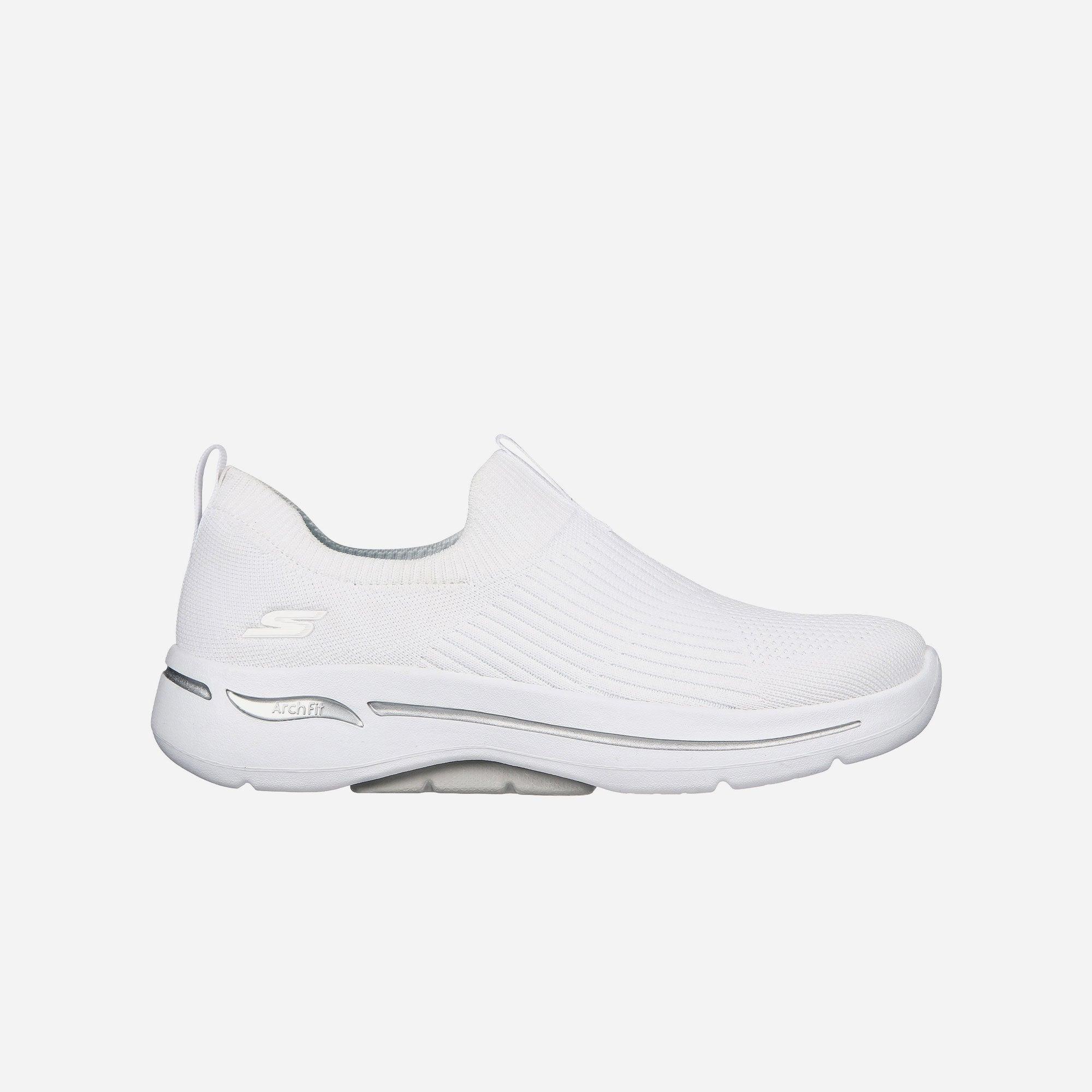 Giày thể thao nữ Skechers Go Walk Arch Fit - 124409-WHT