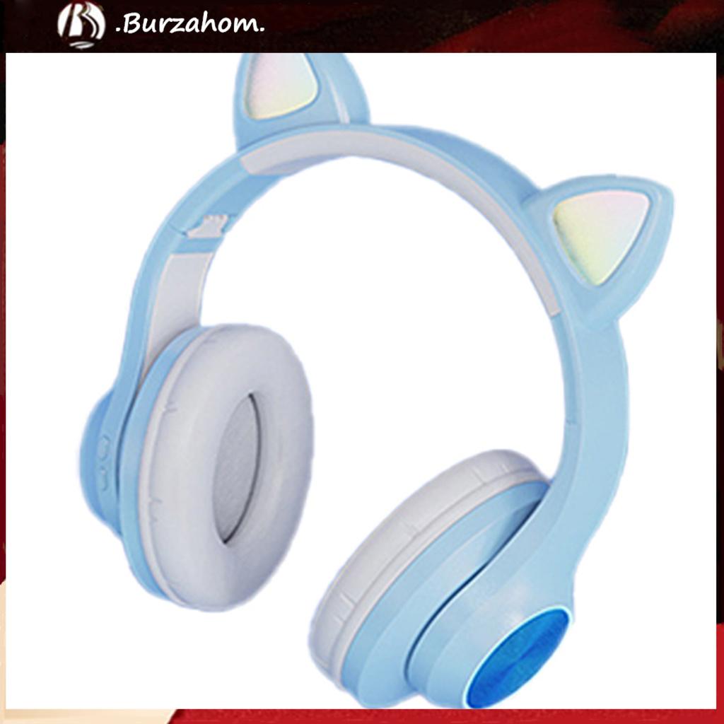 Tai Nghe Bluetooth 5.0 Không Dây Hình Tai Mèo Có Đèn Led Phát Sáng A11