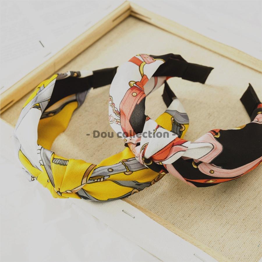 Băng đô cài tóc nữ đẹp lụa satin sang trọng gọng nhựa phong cách Hàn Quốc nhiều màu - Mã CT016