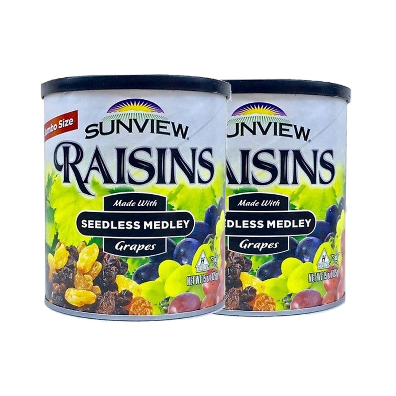 Combo 2 Hộp Nho Khô Mỹ Thập Cẩm Không Hạt Sunview Raisins Seedless Medley 425g