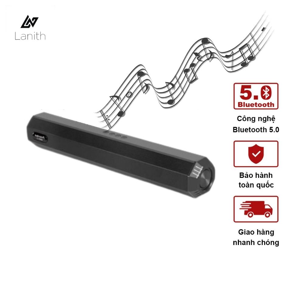 Loa bluetooth Lanith A21 kết nối tới 10m hỗ trợ TF,đài FM,USB,BT,AUX 3.5 kiểu dáng sang trọng âm thanh chuẩn Bass mạnh – Tiện lợi khi mang đi, đi du lịch, dã ngoại - Hàng nhập khẩu - LWR00A21