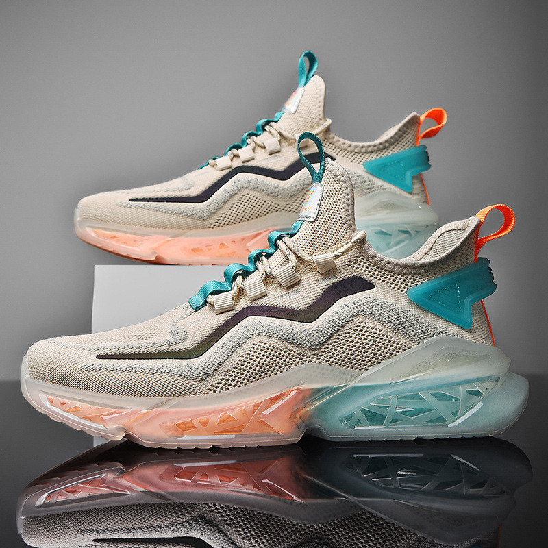 Giày Thể Thao Nam GEMI - Giày Sneaker Màu Kaki - Trắng - Đen, Giày Thể Thao Phù Hợp Mọi Lứa Tuổi, Ôm Chân - G5235