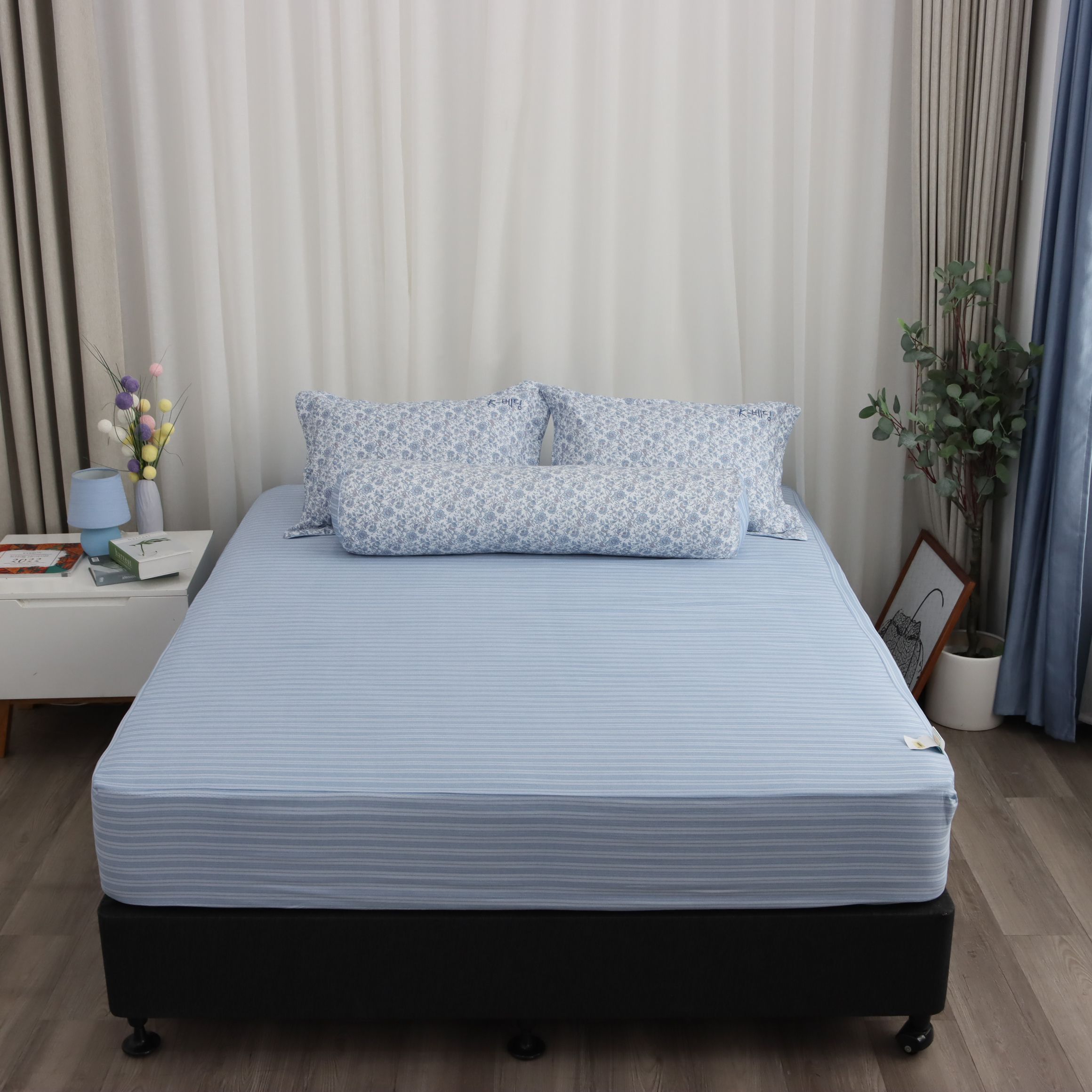 Bộ ga giường K-Bedding KMTP306 chất liệu Microtencel mềm mại, thoáng mát (KHÔNG BAO GỒM CHĂN)