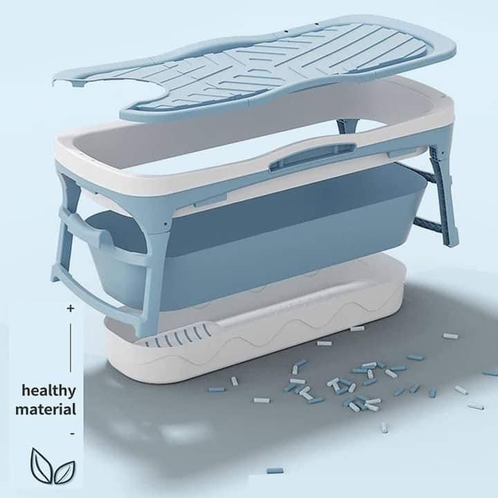 Bồn Tắm Gấp Gọn Thông Minh Seka 1m18 Có Nắp Đậy - Hàng Chính Hãng