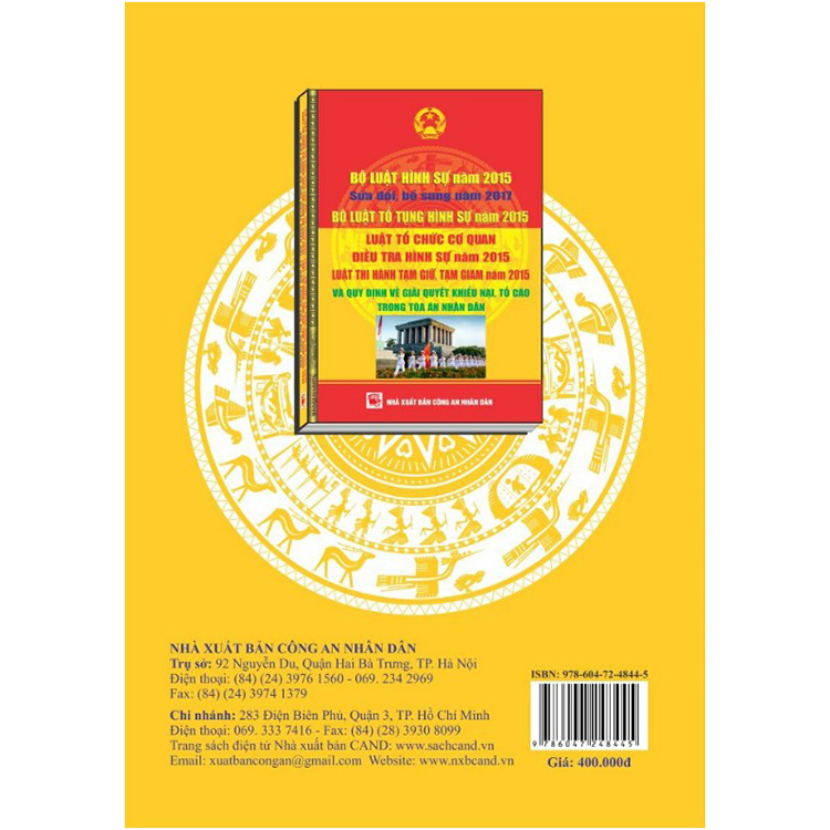 Bộ Luật Hình Sự Năm 2015 (Sửa Đổi Bổ Sung Năm 2017) - Bộ Luật Tố Tụng Hình Sự Năm 2015